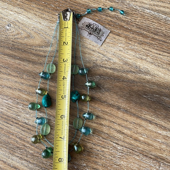 Treska Double Strand Stone Necklace NWT - Picture 5 of 5